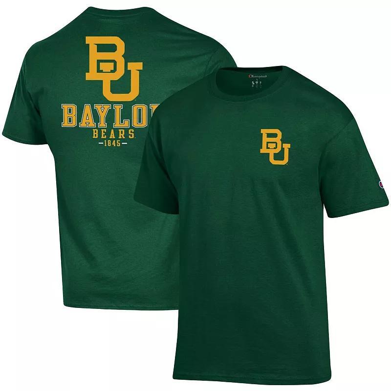 Mens Champion Green Baylor Bears Stack 2-Hit T-Shirt Product Image