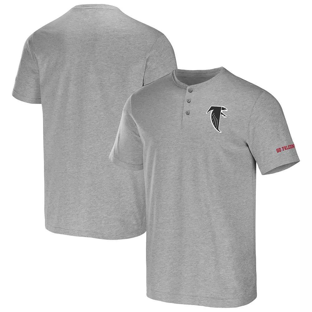 Men's NFL x Darius Rucker Collection by Fanatics Heather Gray San Francisco 49ers Henley T-Shirt,  Product Image