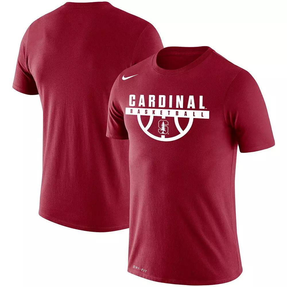 Men's Nike Cardinal Stanford Cardinal Basketball Drop Legend Performance T-Shirt, Size: 2XL, Red Product Image