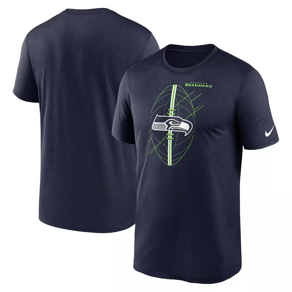 Men's Nike Heather Navy Tennessee Titans Blitz Tri-Blend T-Shirt,  Product Image