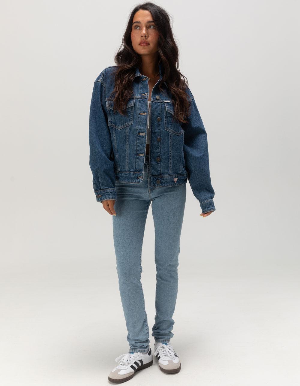 GUESS JEANS Womens Oversize Denim Jacket Product Image