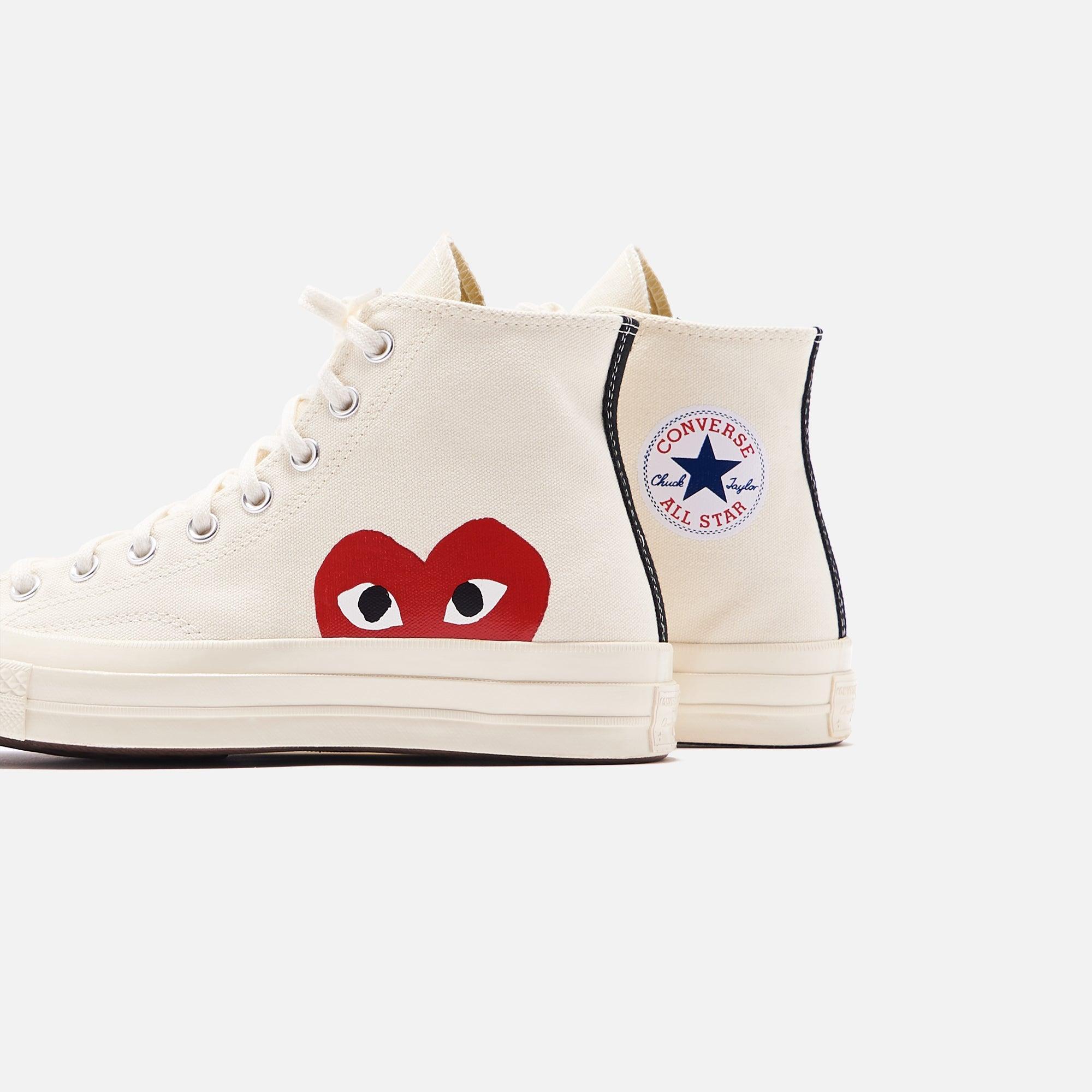 Converse x Comme des Garçons CDG Play Chuck Taylor High - Beige Male Product Image