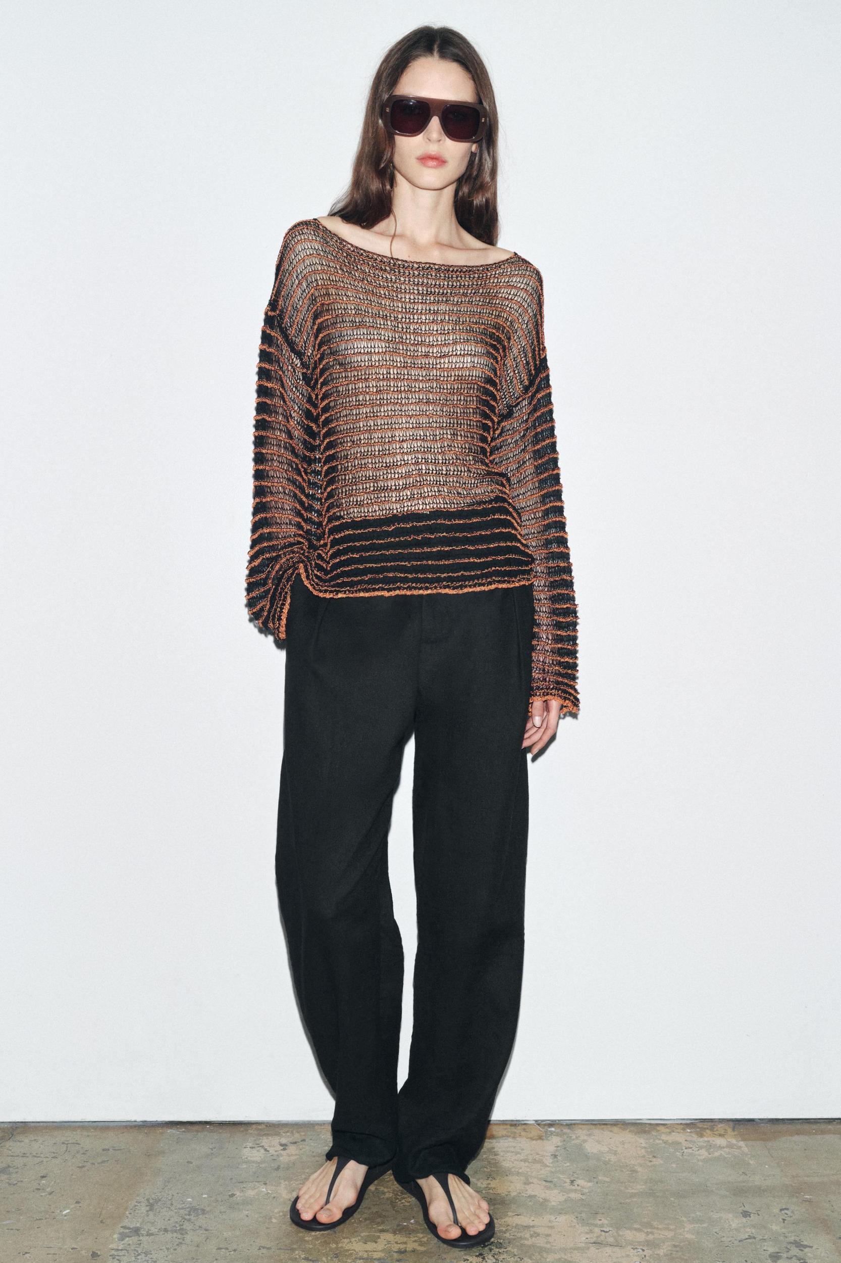OPEN KNIT SWEATER Product Image