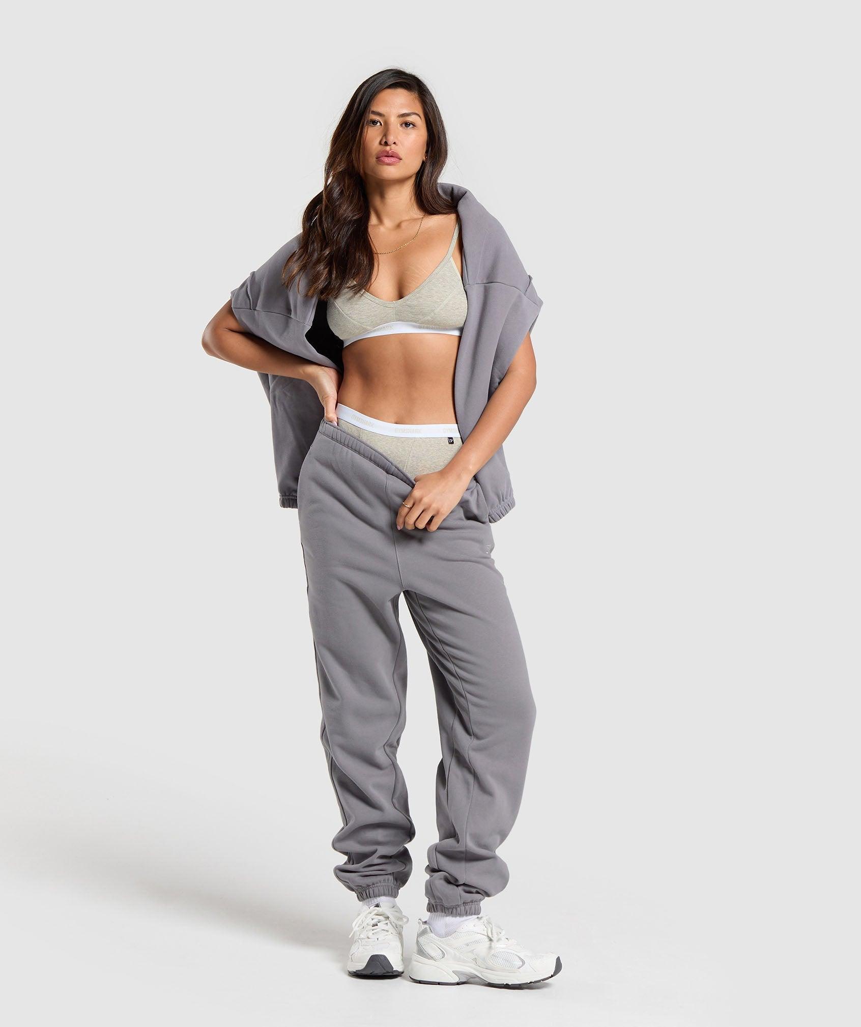 Gymshark Fleece Joggers - Medium Grey Female Product Image