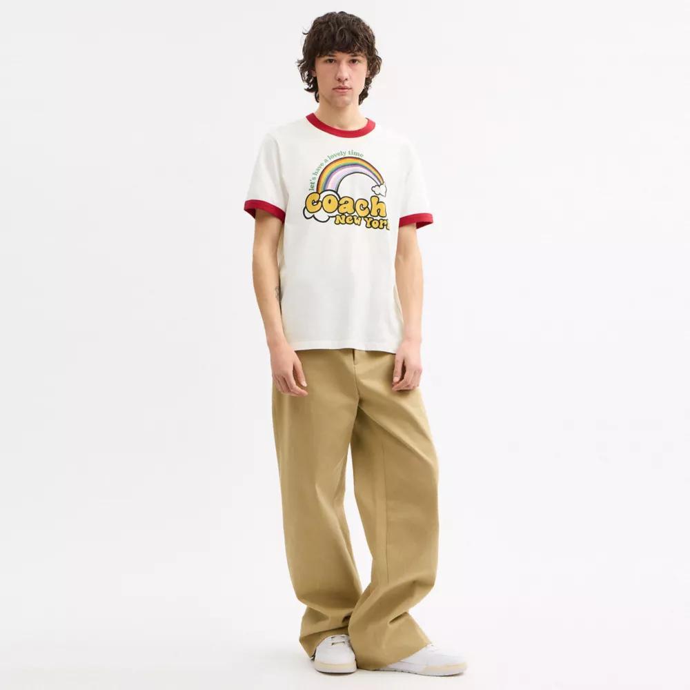 Rainbow Ringer T Shirt Product Image