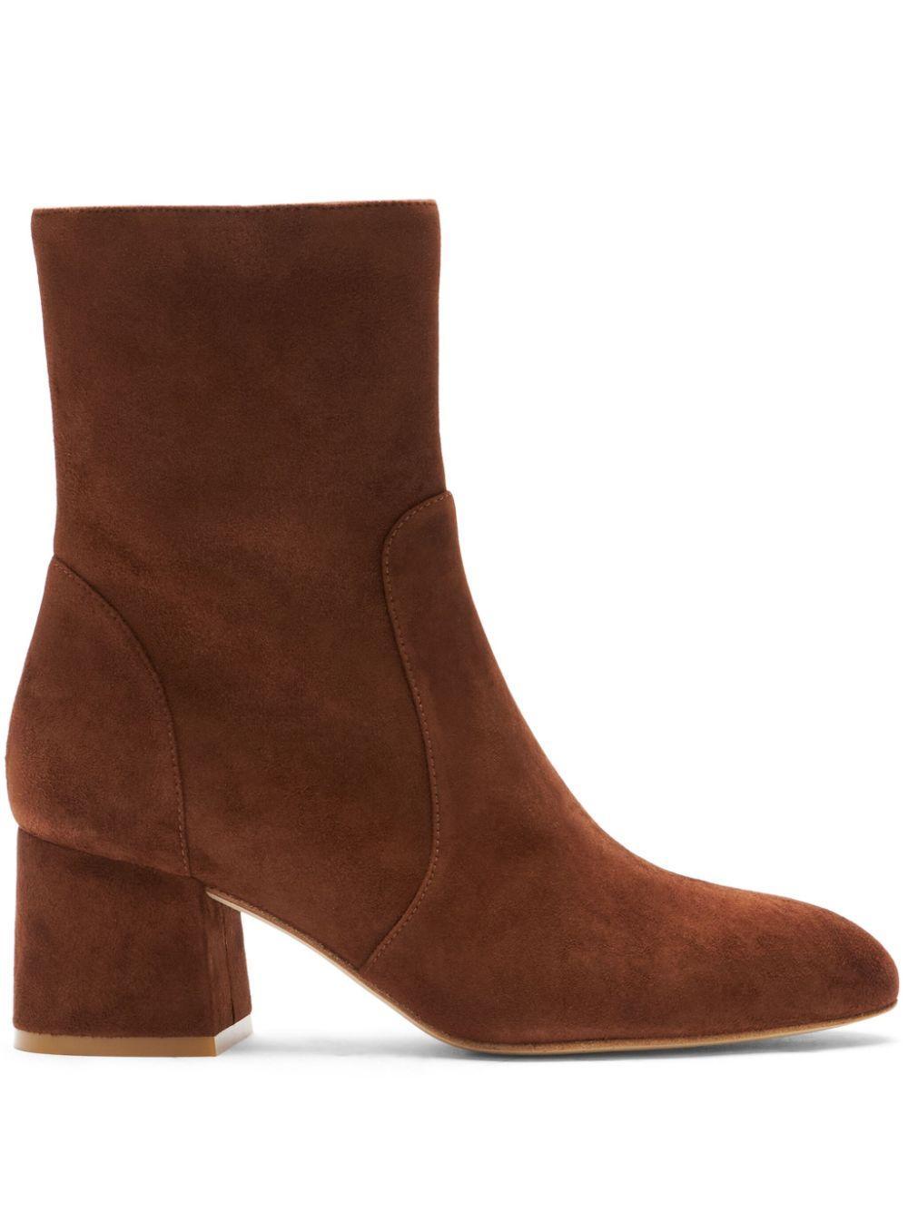 STUART WEITZMAN Flat Ankle Boots  Woman In Brown Product Image