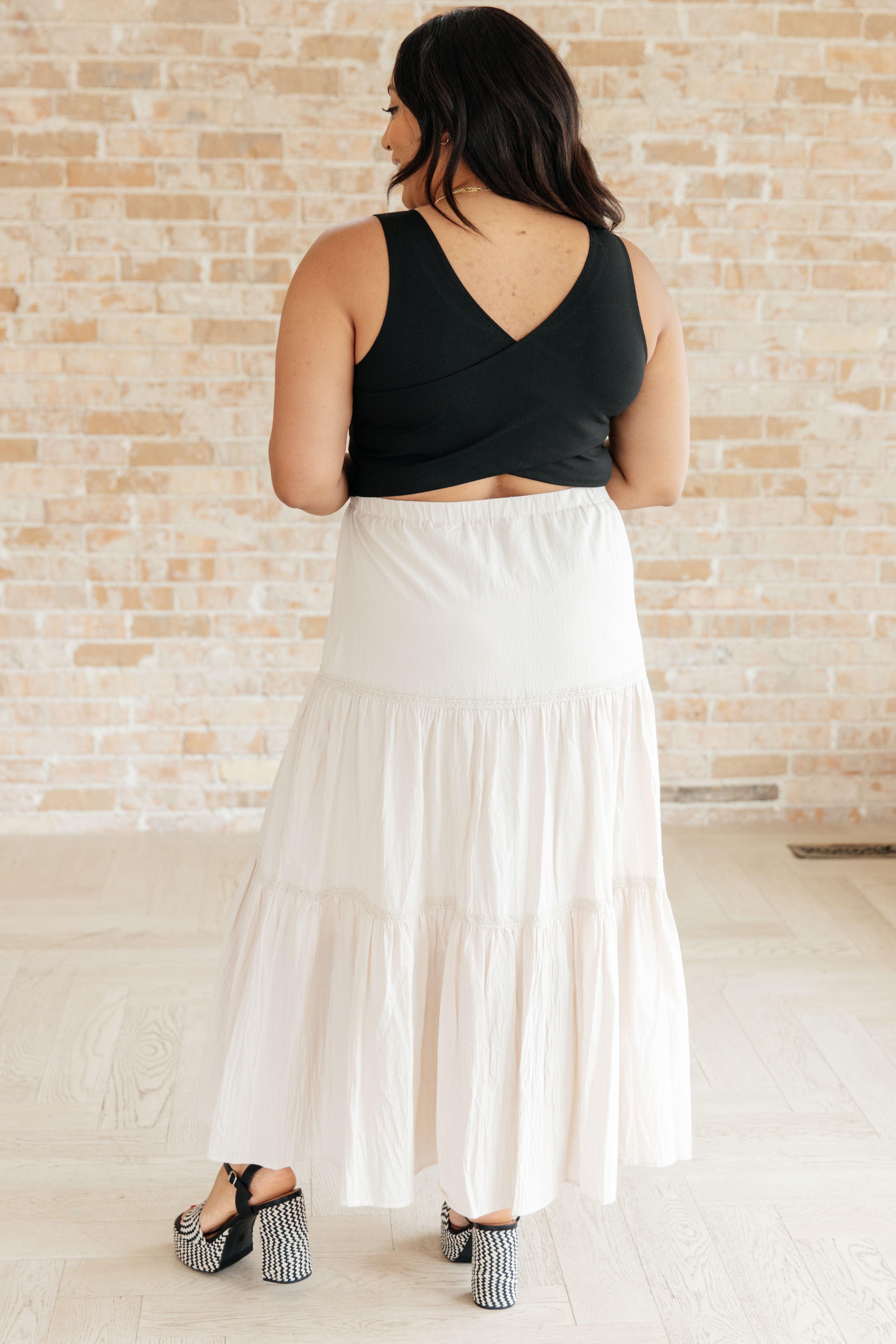 Let It Begin Tiered Maxi Skirt Product Image