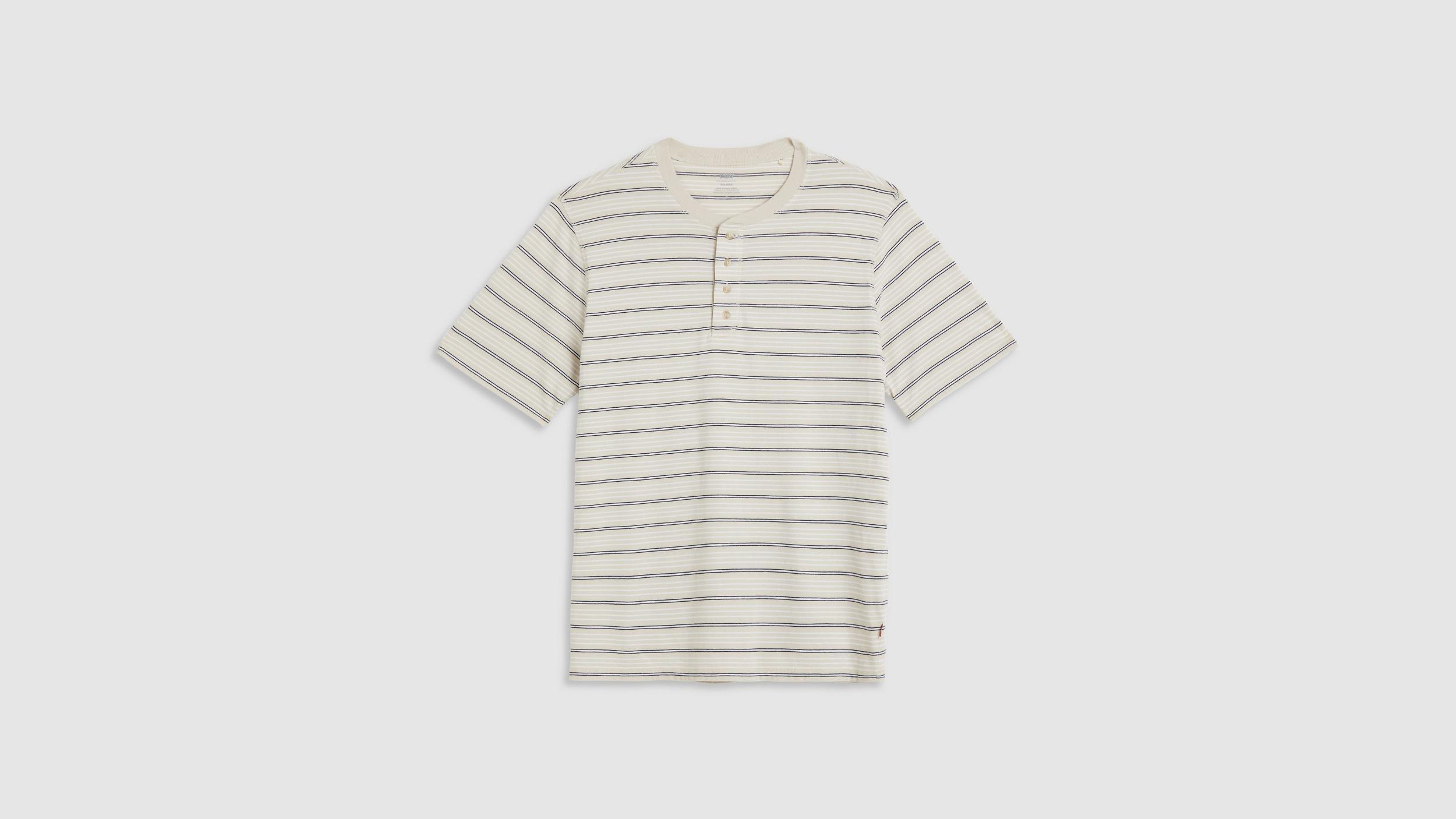 Short Sleeve Four Button Henley Product Image