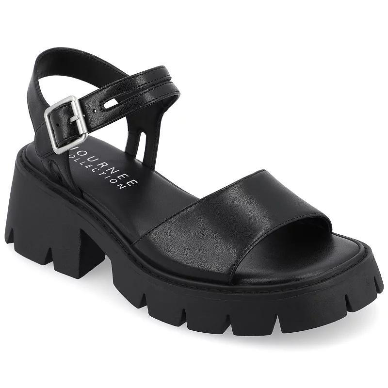 Journee Collection Womens Tillee Tru Comfort Foam Treaded Outsole Platform Sandals Product Image