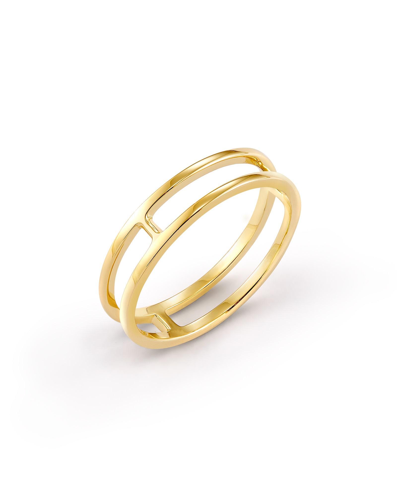 Bennett Double Band Ring in Sterling Silver Product Image