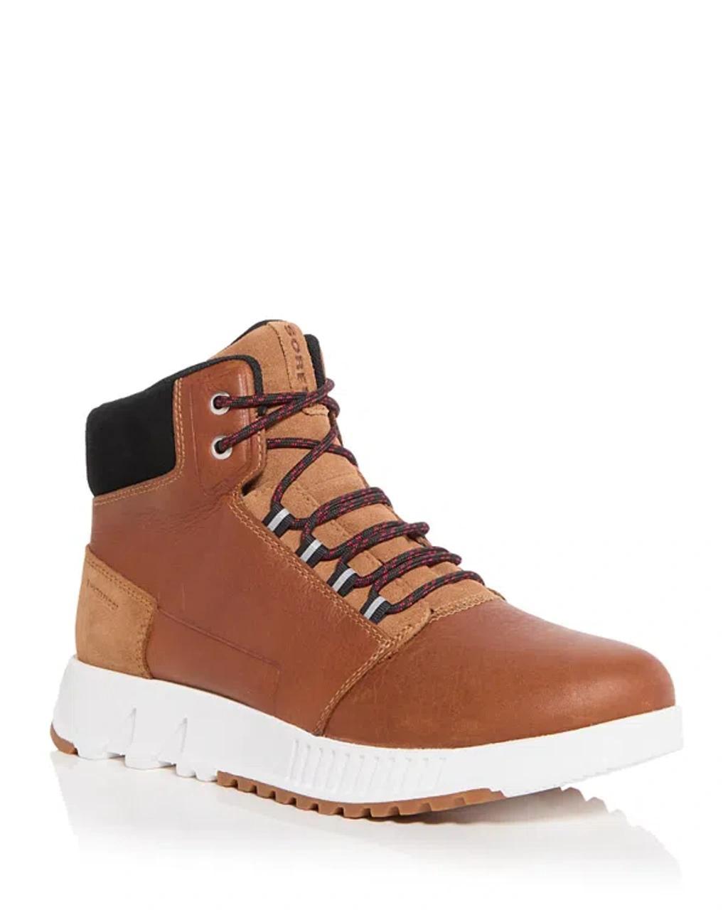 SOREL Men's Mac Hill Lite Waterproof Mid Top Cold Weather Boots In Elk/black Product Image