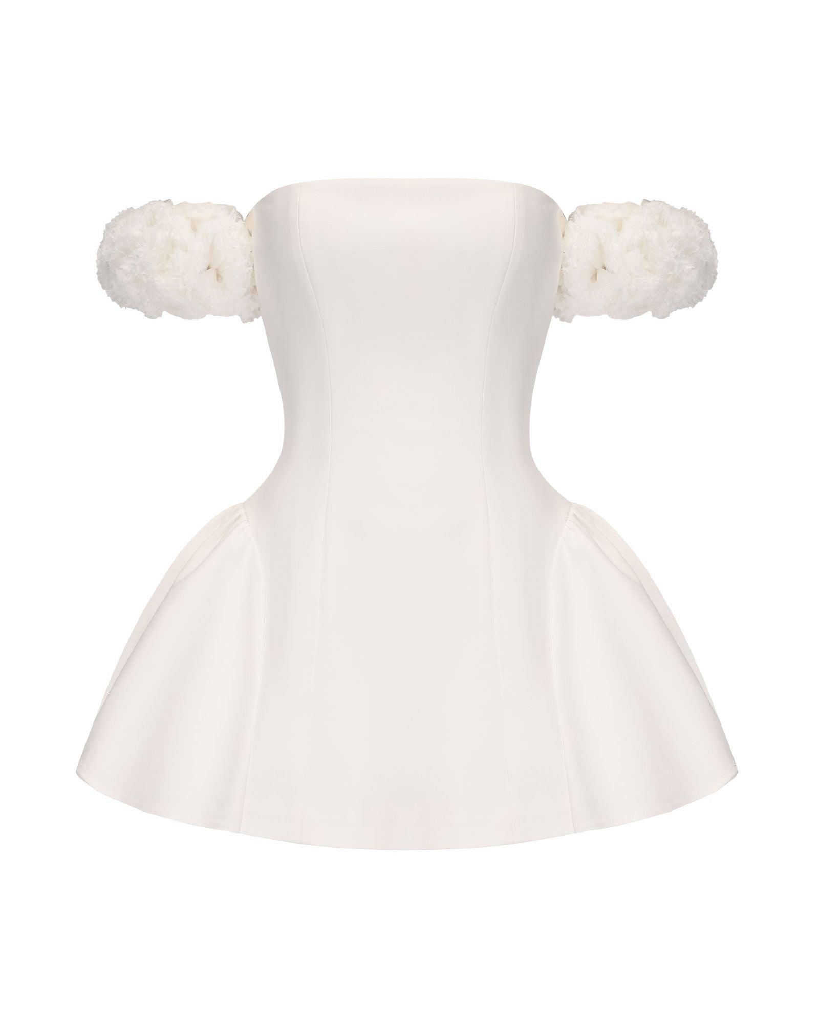 Flora Dress (White) Product Image