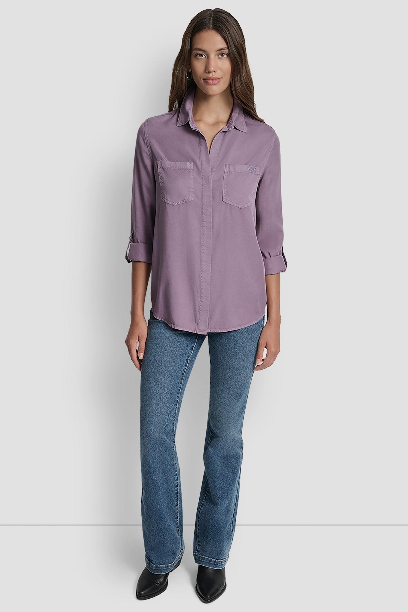 SPLIT BACK BUTTON FRONT WITH ROLL TAB Product Image