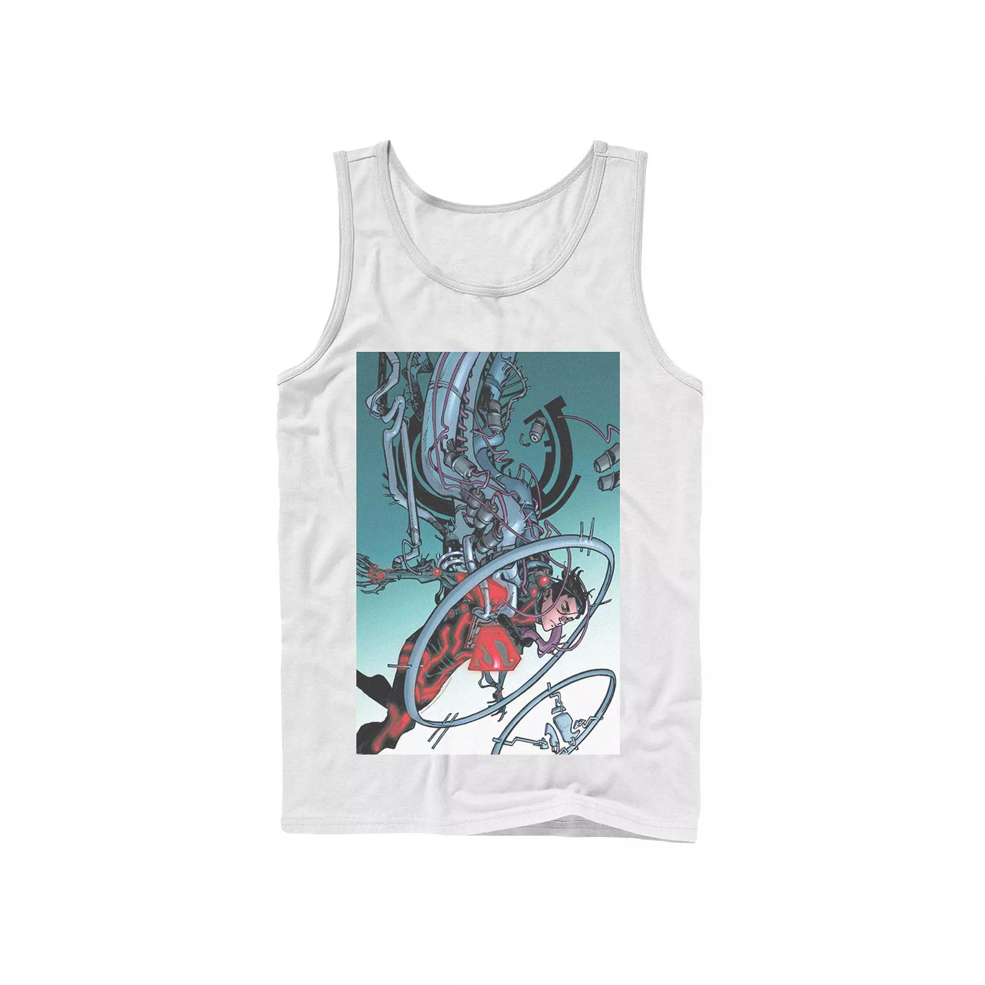 Men's DC Comics Superman Mechanics Comic Poster Tank Top,  Product Image