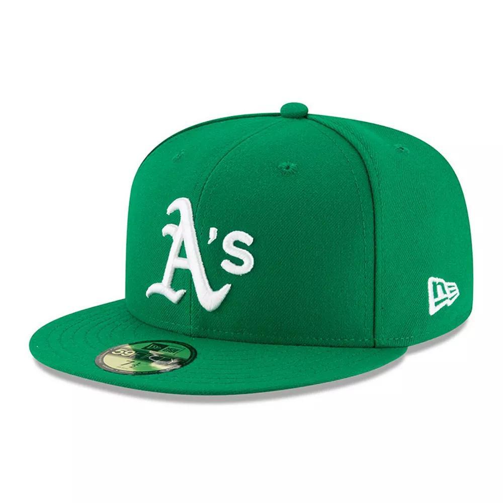 Men's New Era Green Oakland Athletics Alt Authentic Collection On-Field 59FIFTY Fitted Hat,  Product Image