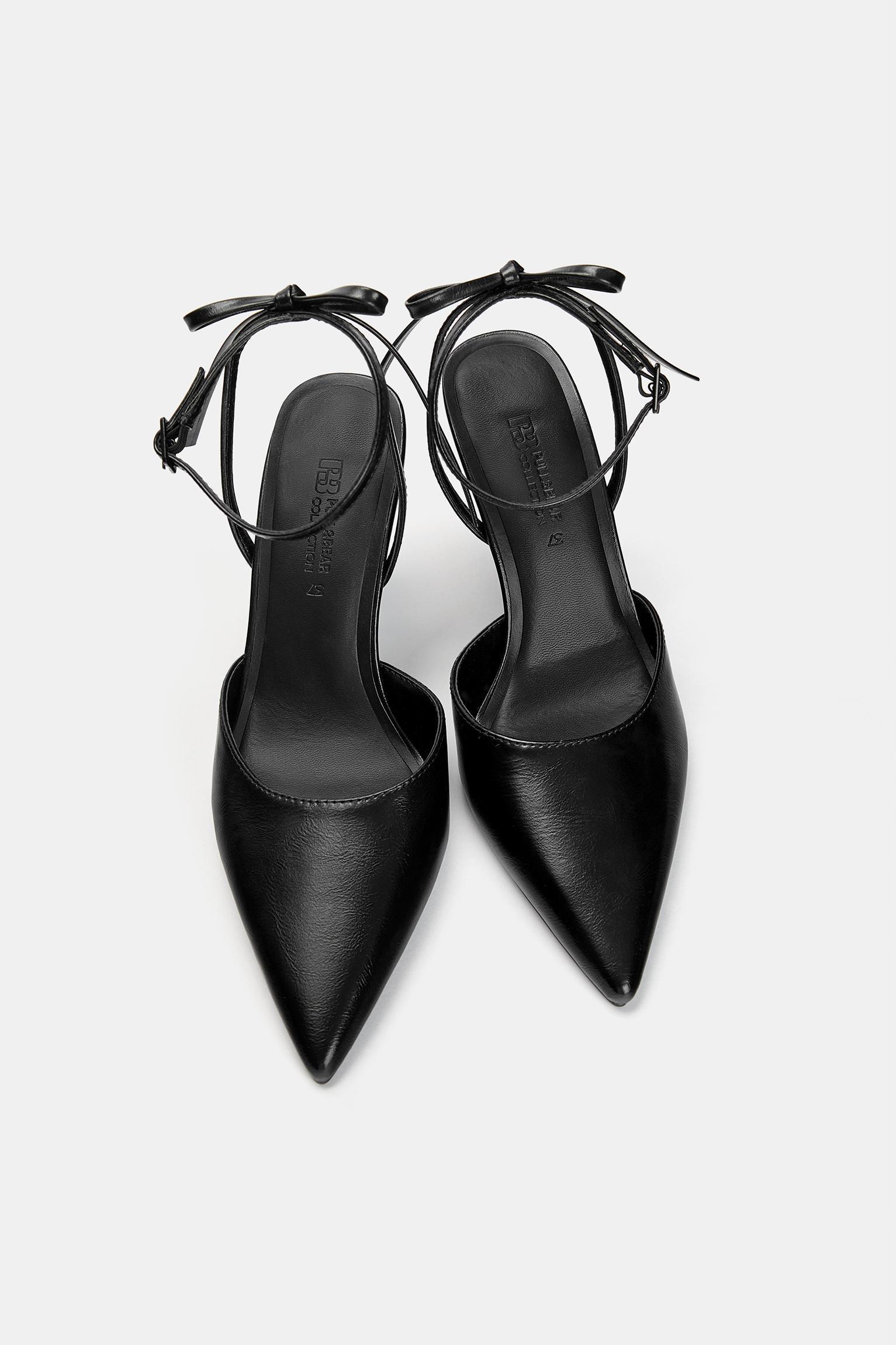 High-heel shoes with bow Product Image