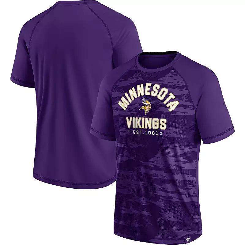Men's Fanatics Branded Purple Minnesota Vikings Hail Mary Raglan T-Shirt,  Product Image