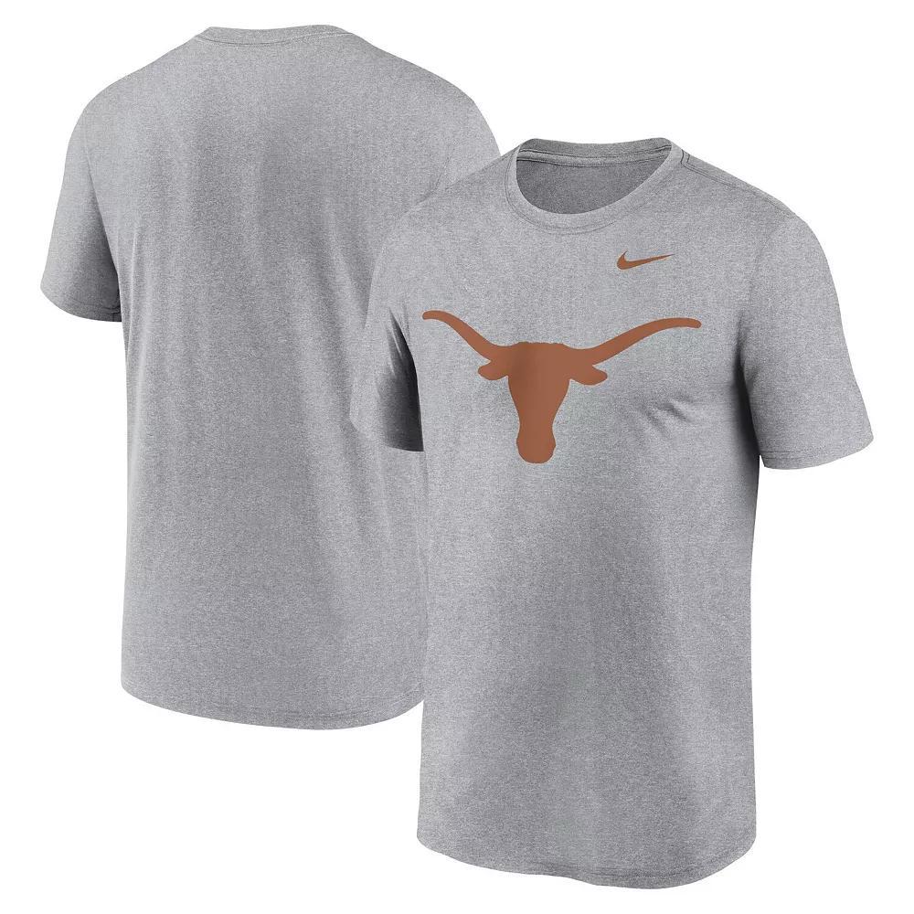 Men's Nike Heather Gray Texas Longhorns Primetime Legend Logo T-Shirt,  Product Image