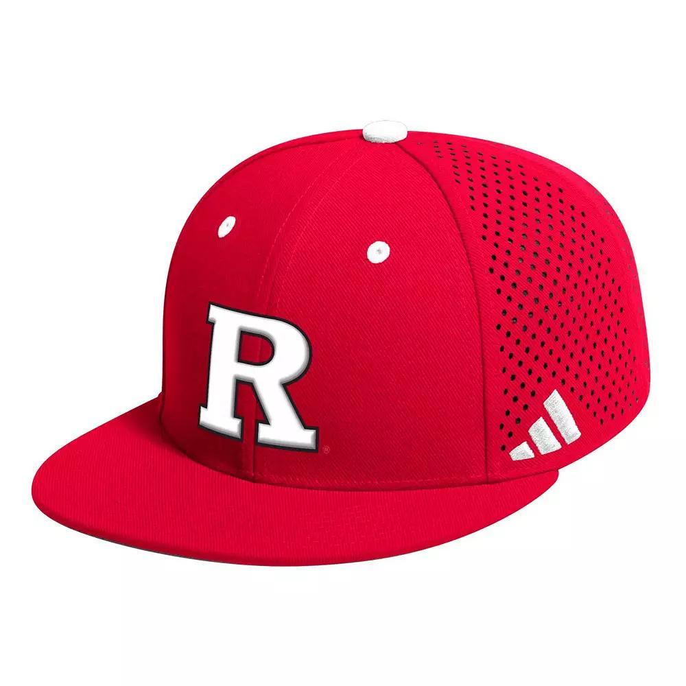 Men's adidas Scarlet Rutgers Scarlet Knights On-Field Baseball Fitted Hat, Size: 8, Red Product Image