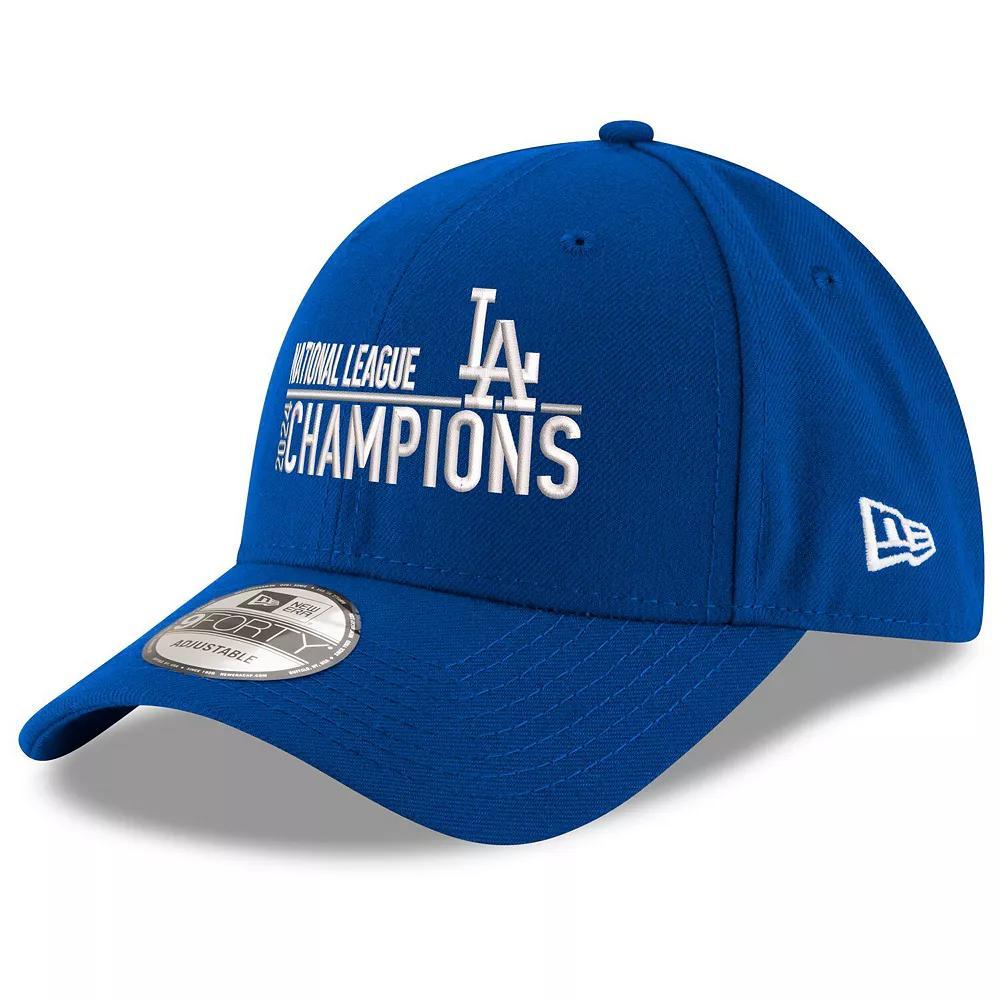 Men's New Era Royal Los Angeles Dodgers 2024 National League Champions 9FORTY Adjustable Hat, Blue Product Image