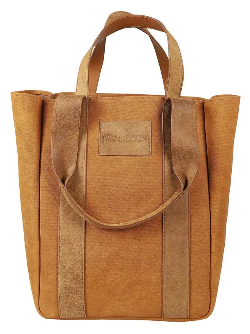 JW ANDERSON Workwear Cabas Tote Bag In Brown Product Image