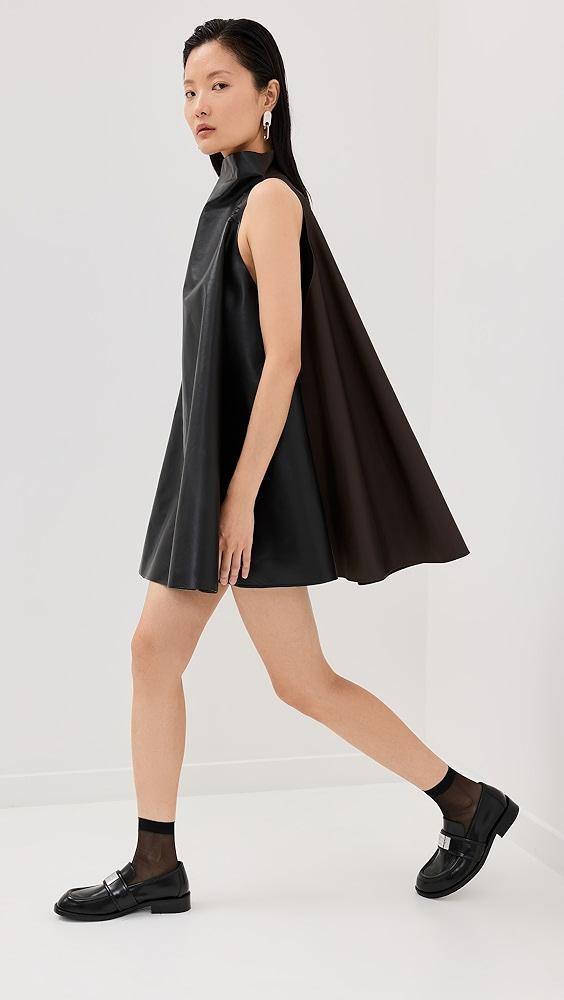 Marni Faux Leather A-Line Mini Dress | Shopbop Product Image