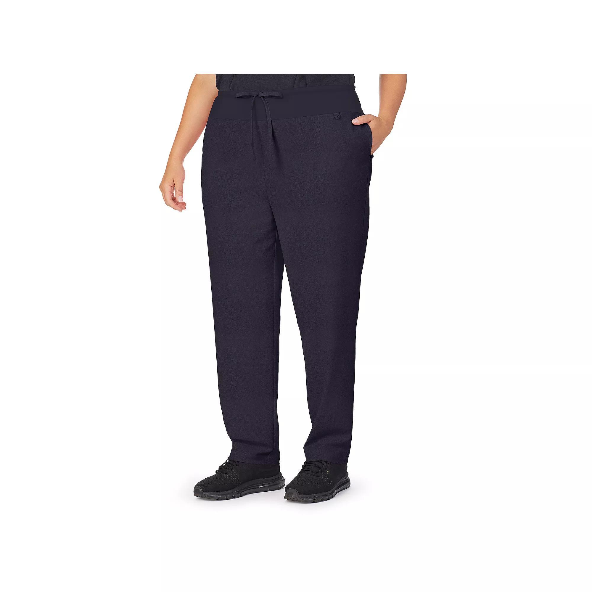 Plus Size Cuddl Duds® Scrubs Classic Pants, Women's, Size: 2XL, Black Product Image