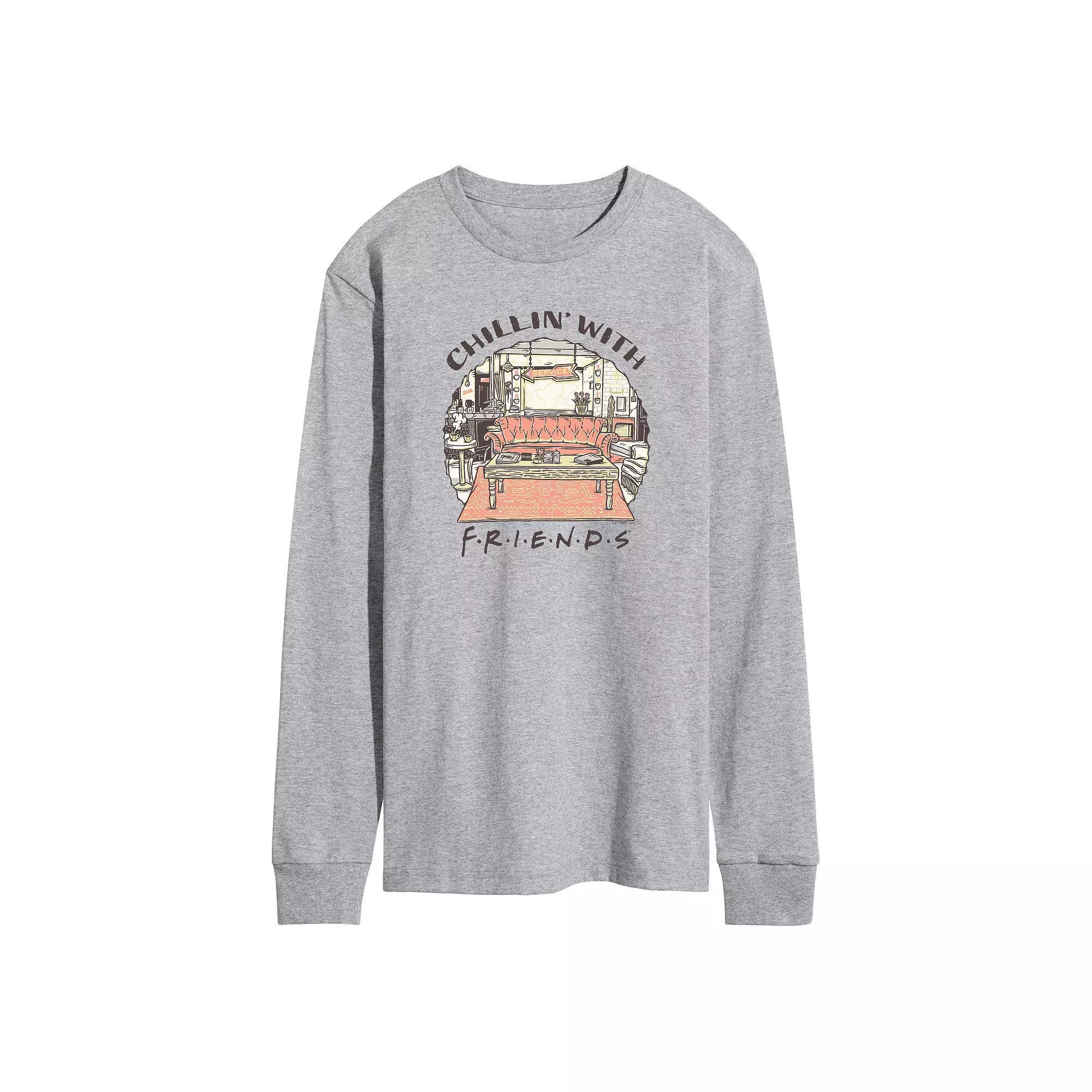 Men's Friends Chillin' With Friends Long Sleeve Graphic Tee,  Product Image