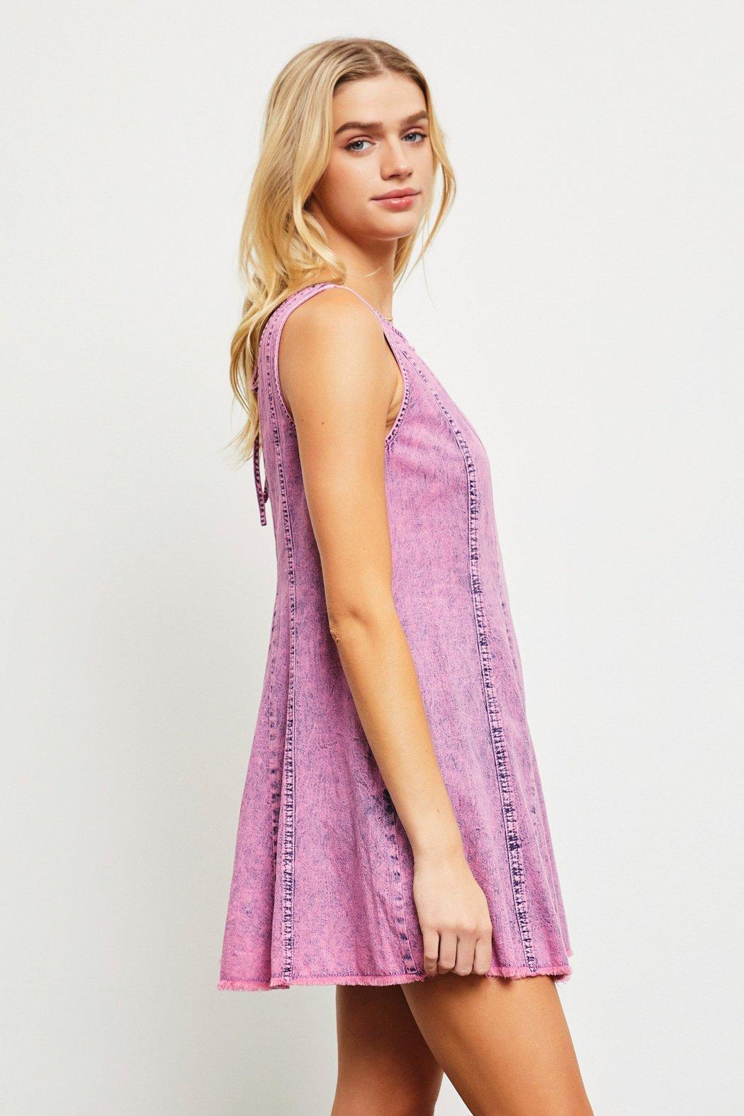 Flared Denim Romper Product Image