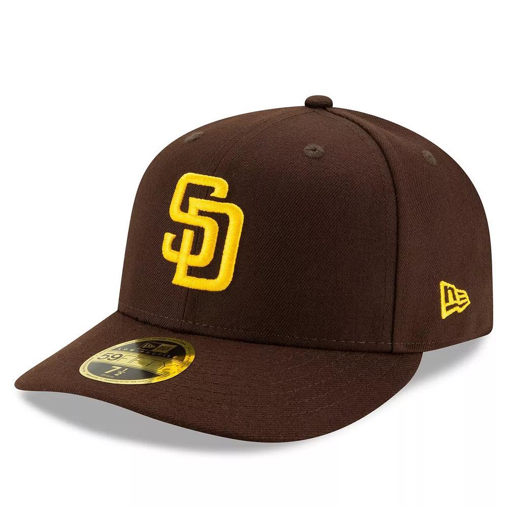 Men's New Era Brown San Diego Padres Authentic Collection On-Field Low Profile 59FIFTY Fitted Hat,  Product Image