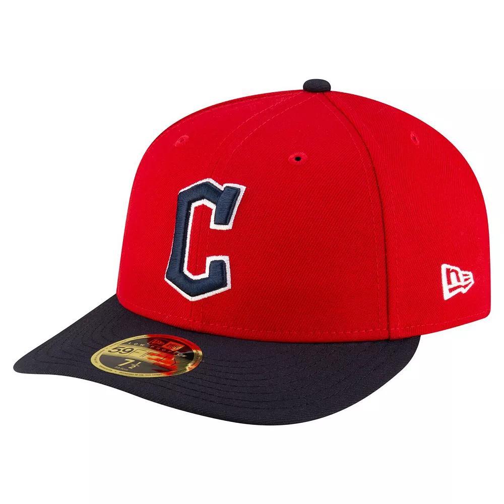 Men's New Era  Red/Black Cleveland Guardians  Authentic Collection On-Field Low Profile 59FIFTY Fitted Hat, Size: 7 1/4, Grd Red Product Image