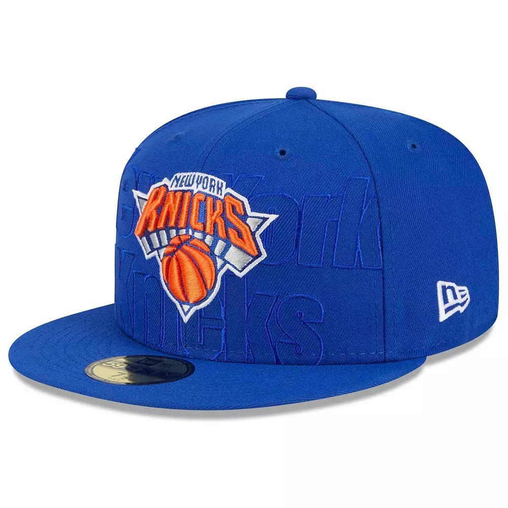 Men's New Era  Blue New York Knicks 2023 NBA Draft 59FIFTY Fitted Hat, Size: 7 1/8 Product Image