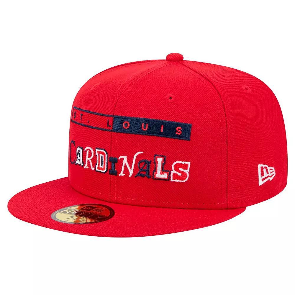 Men's New Era Red St. Louis Cardinals Ransom 59FIFTY Fitted Hat, Size: 7 Product Image