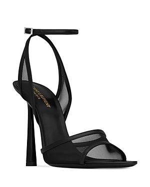 Saint Laurent Missy Sandals in Tulle Product Image