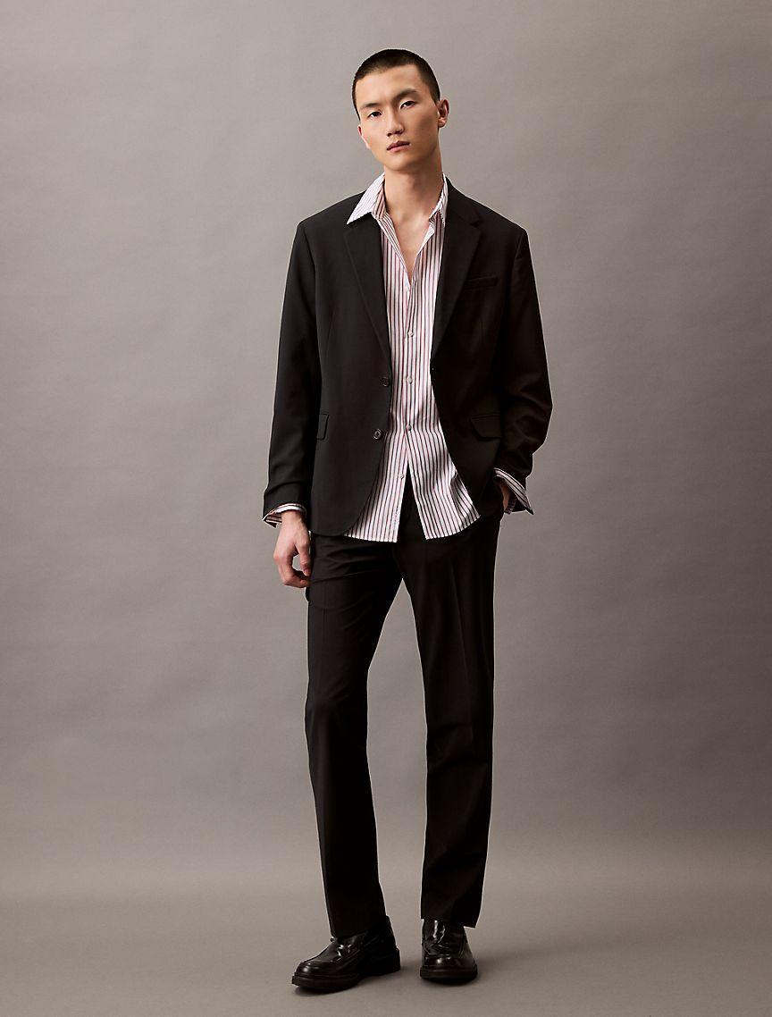 Tech Cotton Slim Button Down Shirt Product Image