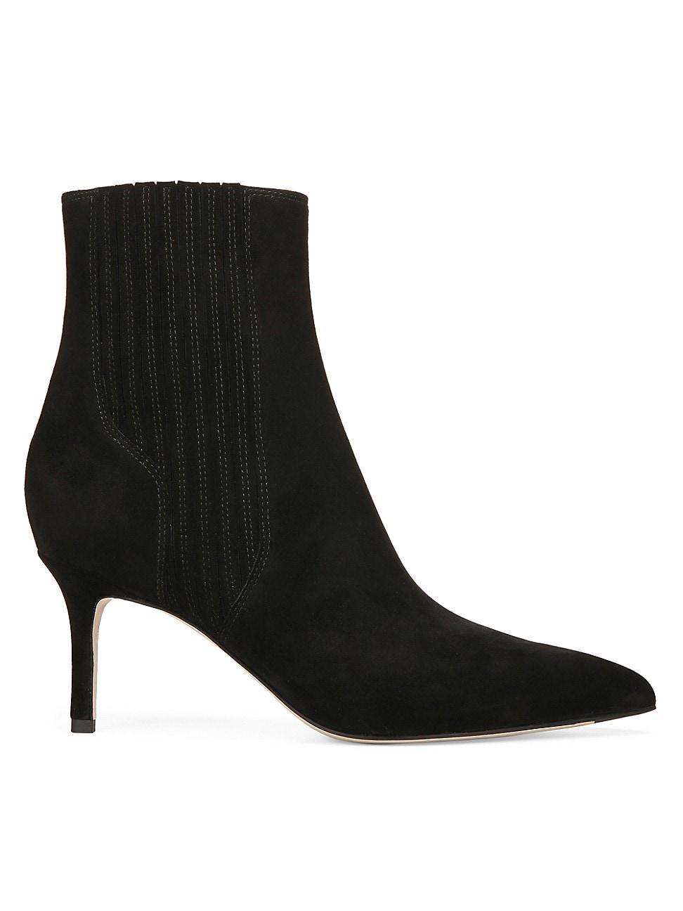 Lisa Suede Stiletto Ankle Booties Product Image