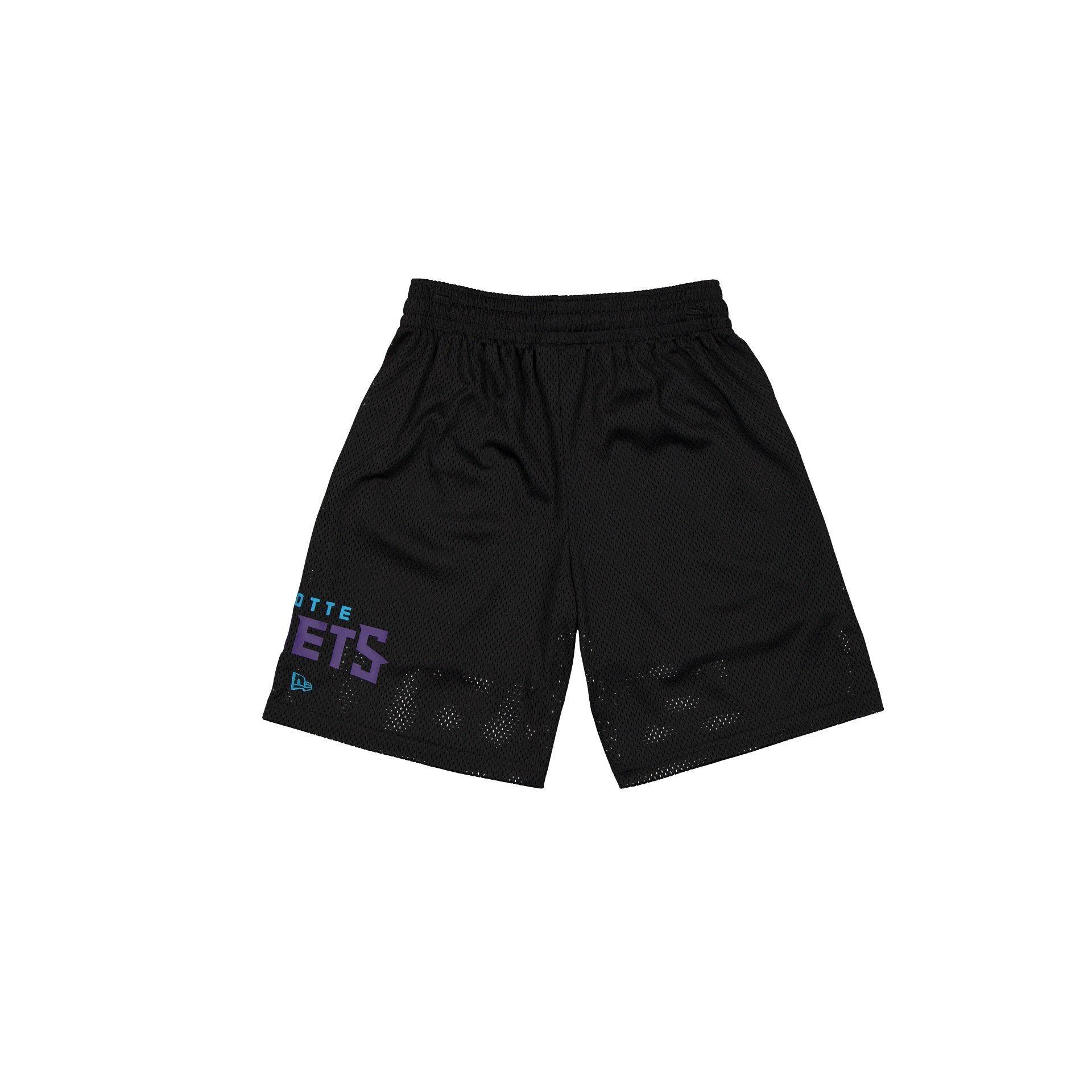 Charlotte Hornets Mesh Black Shorts Male Product Image
