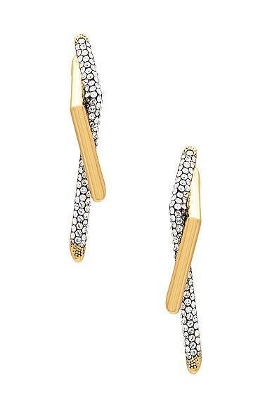 Demarson Neptune Earrings in Metallic Gold Product Image