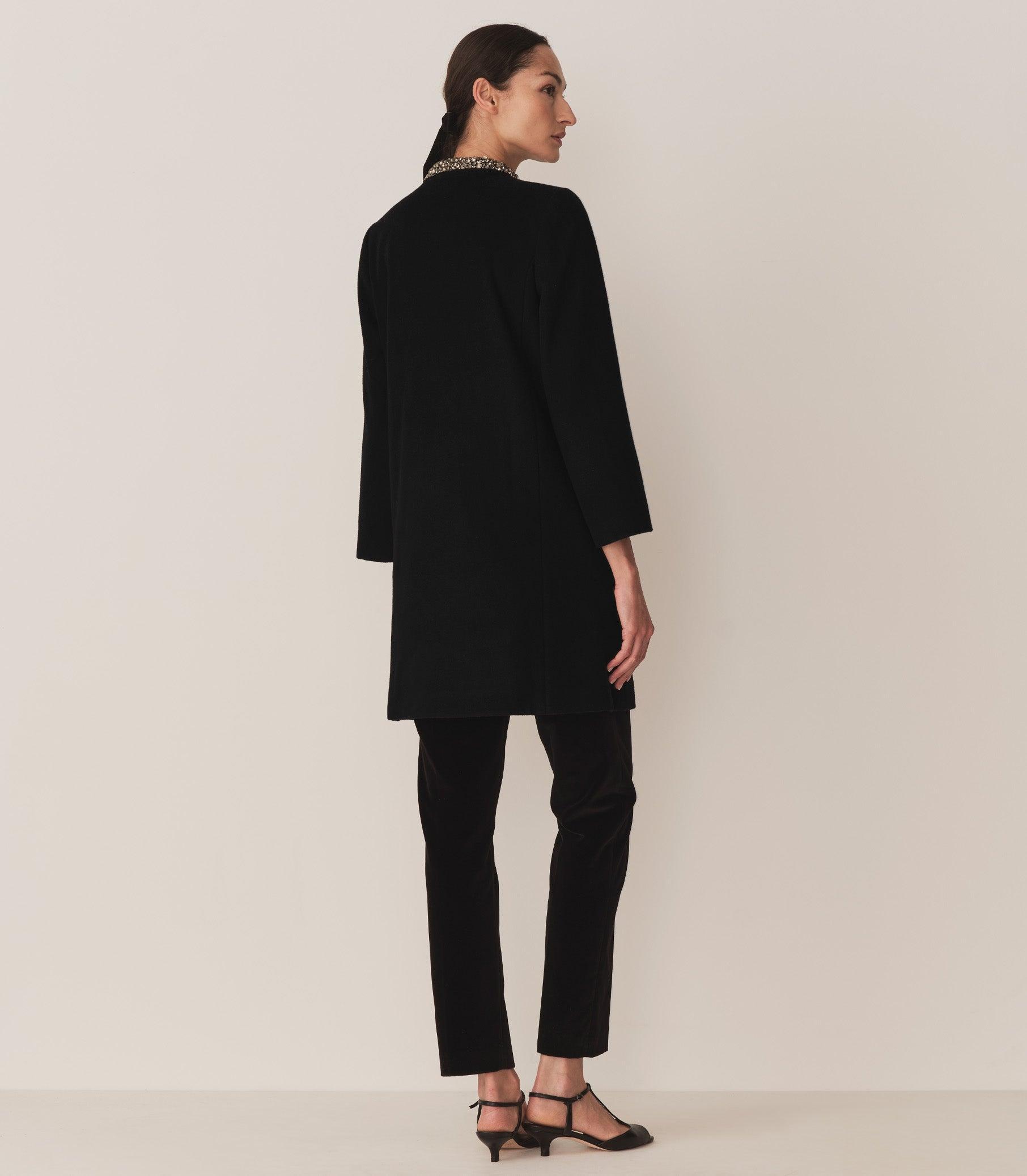 ANNEMARIE CASHMERE BLEND COAT -- BLACK Product Image