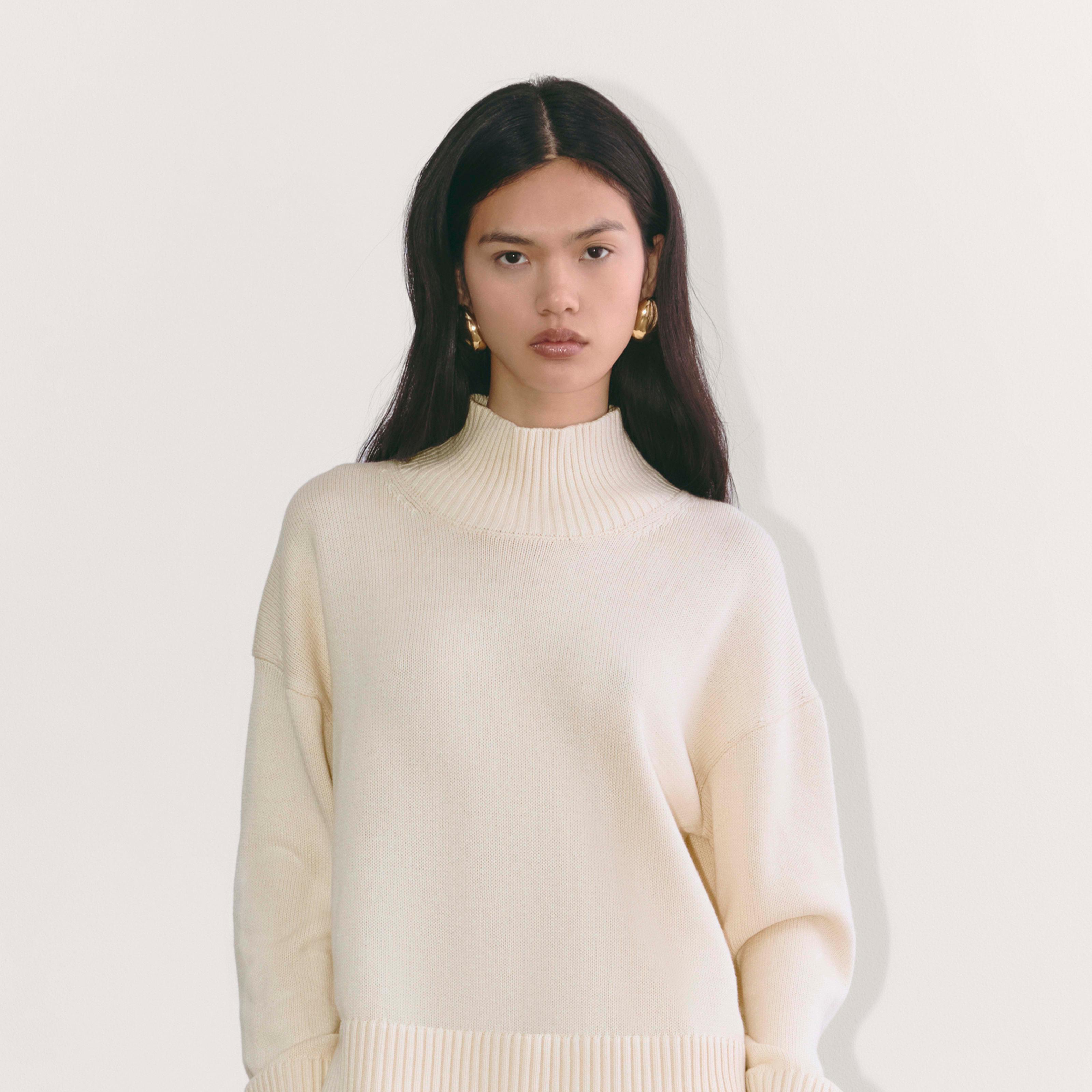 The Boxy Turtleneck in Everyday Cotton Product Image