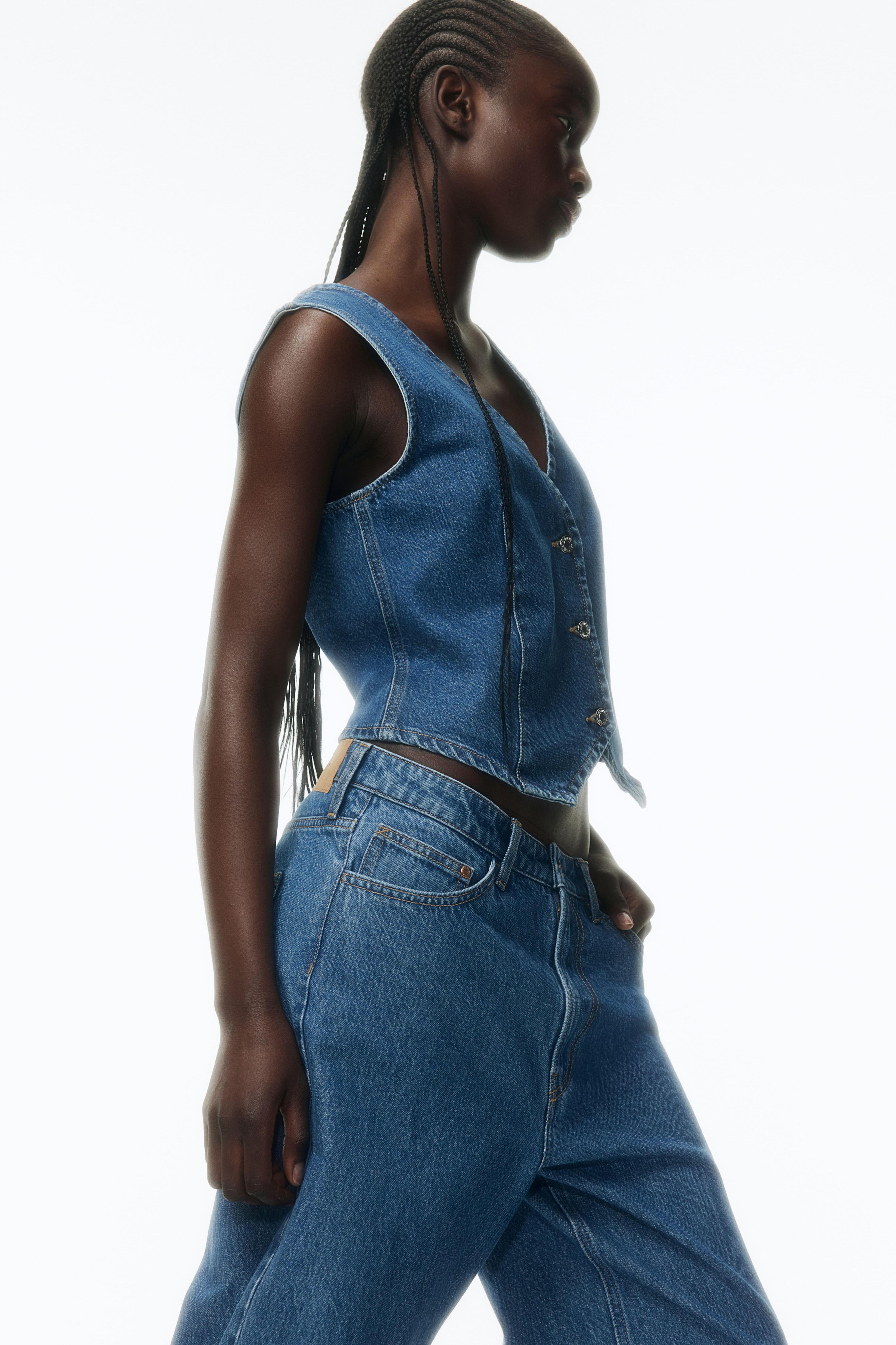 Denim waistcoat Product Image