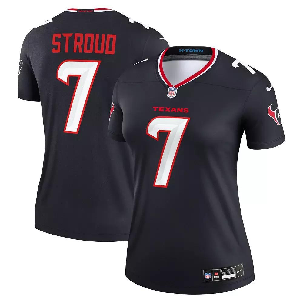 Women's Nike C.J. Stroud Navy Houston Texans Legend Player Performance Top,  Product Image