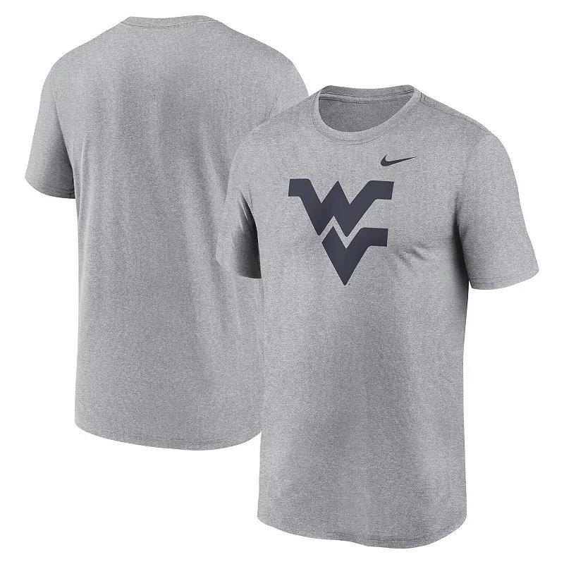 Mens Nike Heather Gray West Virginia Mountaineers Primetime Legend Logo T-Shirt Product Image