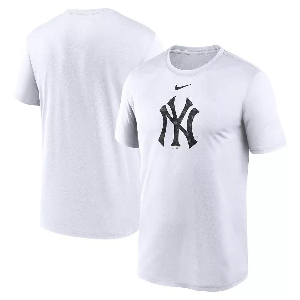 Men's Nike White New York Yankees Legend Fuse Large Logo Performance T-Shirt Product Image