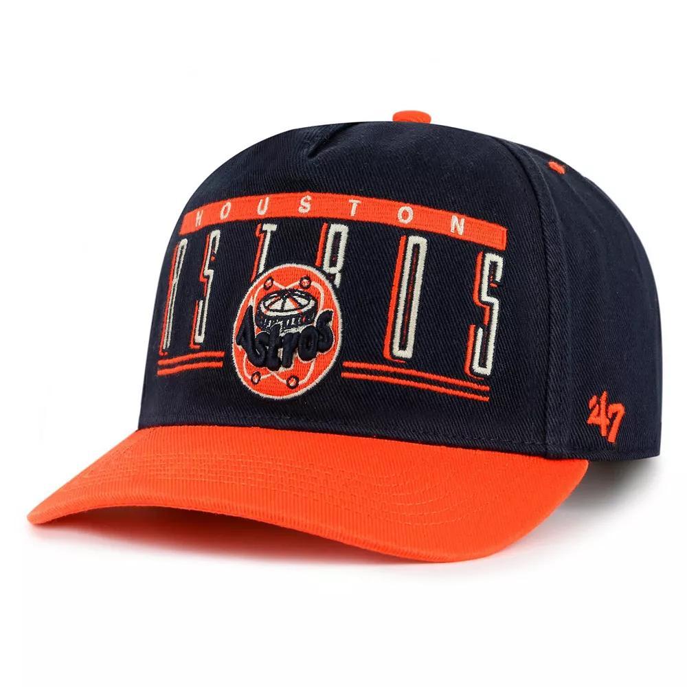 Men's '47 Navy Houston Astros  Double Headed Baseline Hitch Adjustable Hat, Blue Product Image