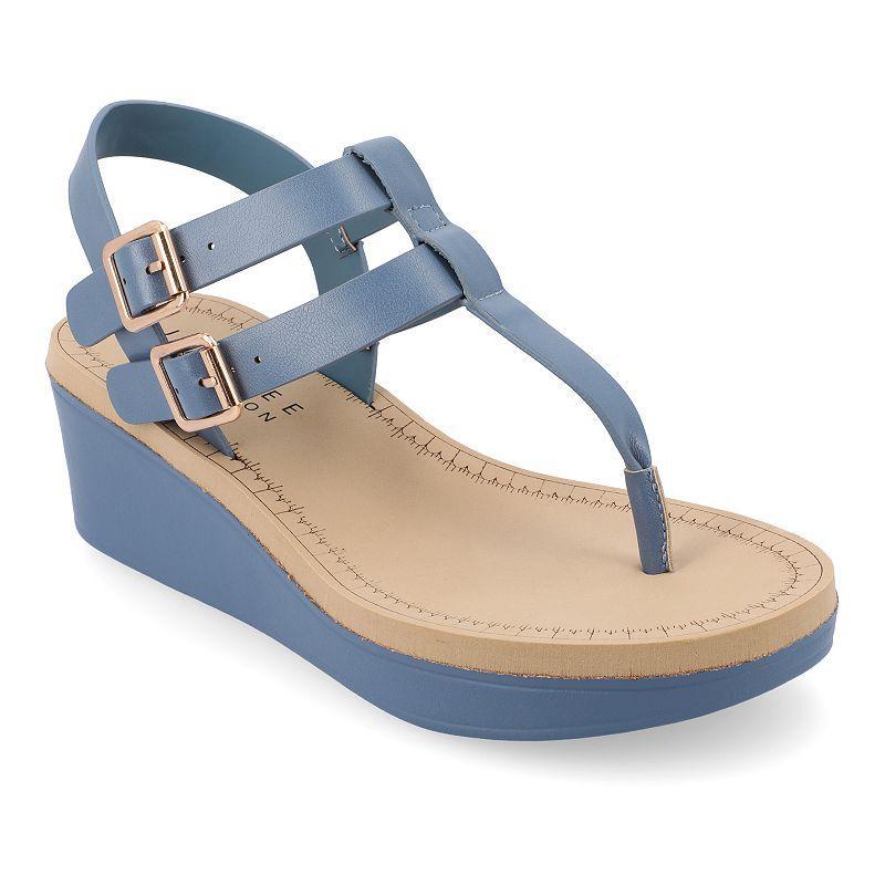 Journee Bianca Womens Wedge Sandals Product Image