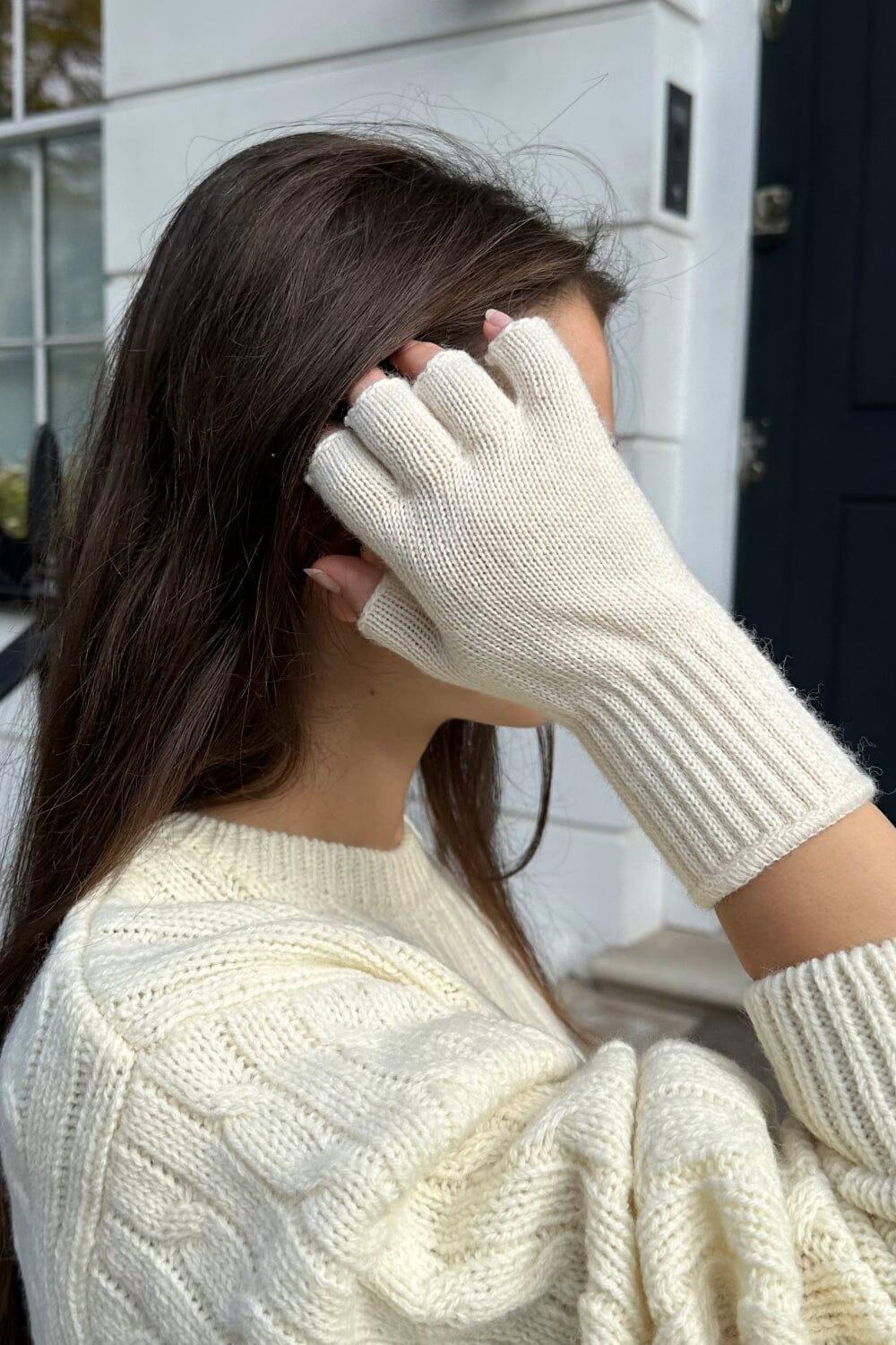 Fingerless Wool Gloves Product Image