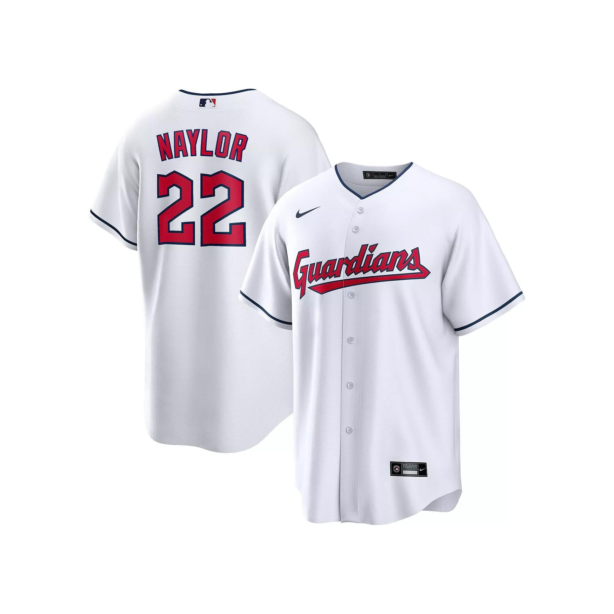 Men's Nike Josh Naylor White Cleveland Guardians Home Replica Jersey, Size: 2XL, Grd White Product Image