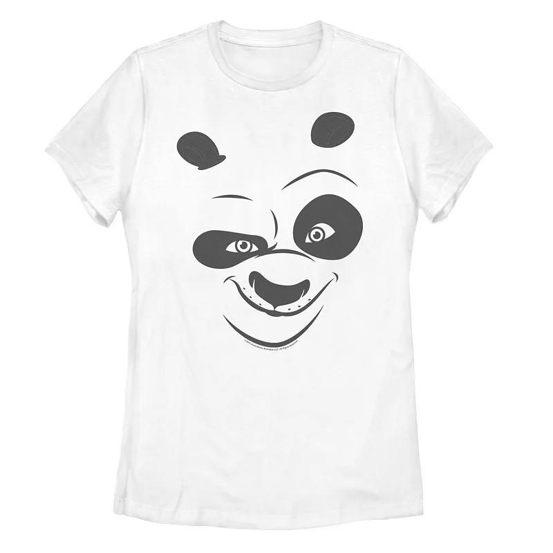 Men's Kung Fu Panda Po Face Costume Tee, Size: Medium, White Product Image