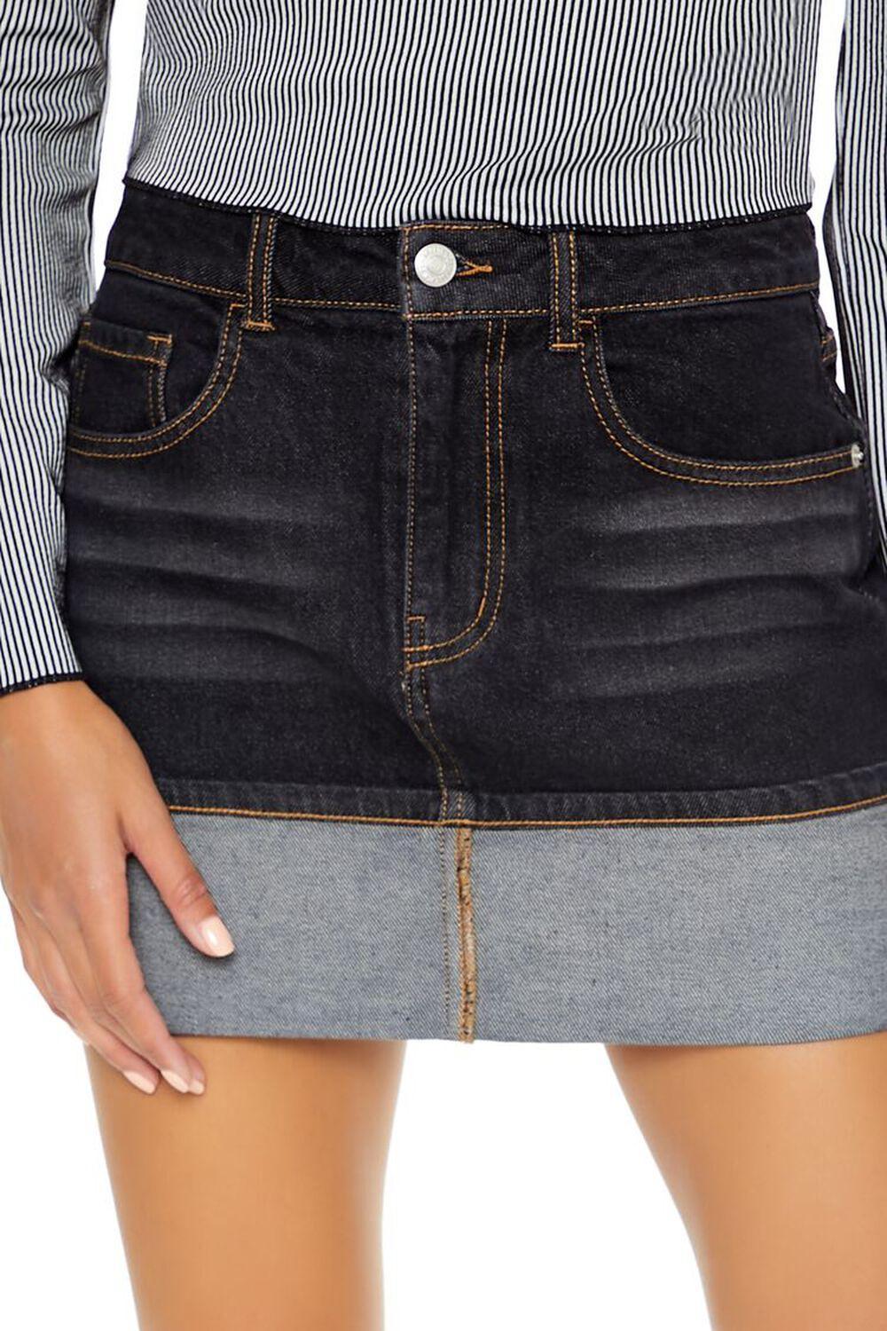 Foldover Denim Mini Skirt | Forever 21 Product Image